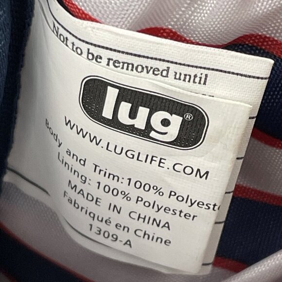 Lug Carousel Waves Navy Crossbody Belt Bag Nautical Quilted Travel RFID - Picture 9 of 15